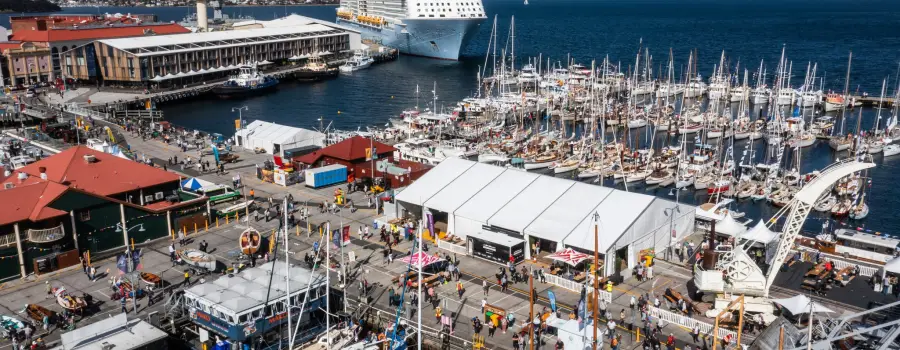Making a splash on Hobart's waterfront