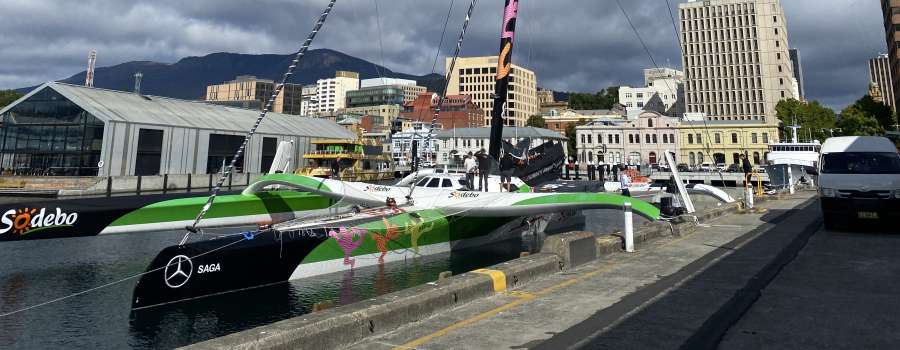 Cutting edge racing machine arrives at the Port of Hobart