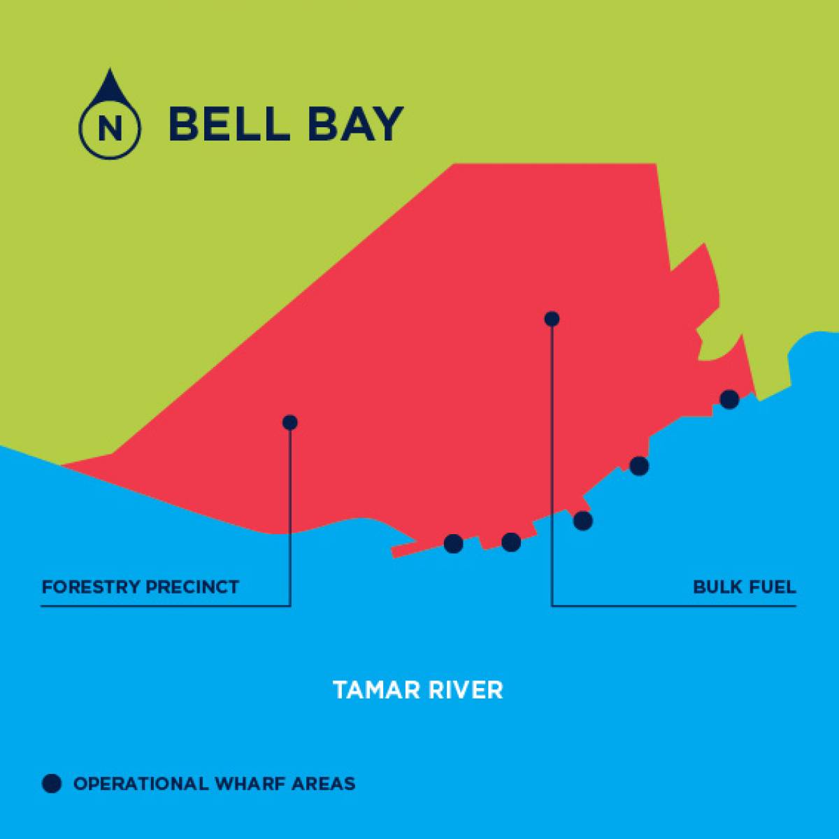 Bell Bay Map 2018